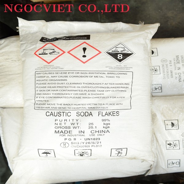 Natri Hydroxit - NaOH 99% - Hóa Chất Công Nghiệp Ngọc Việt - Công Ty TNHH Hoá Chất Ngọc Việt
